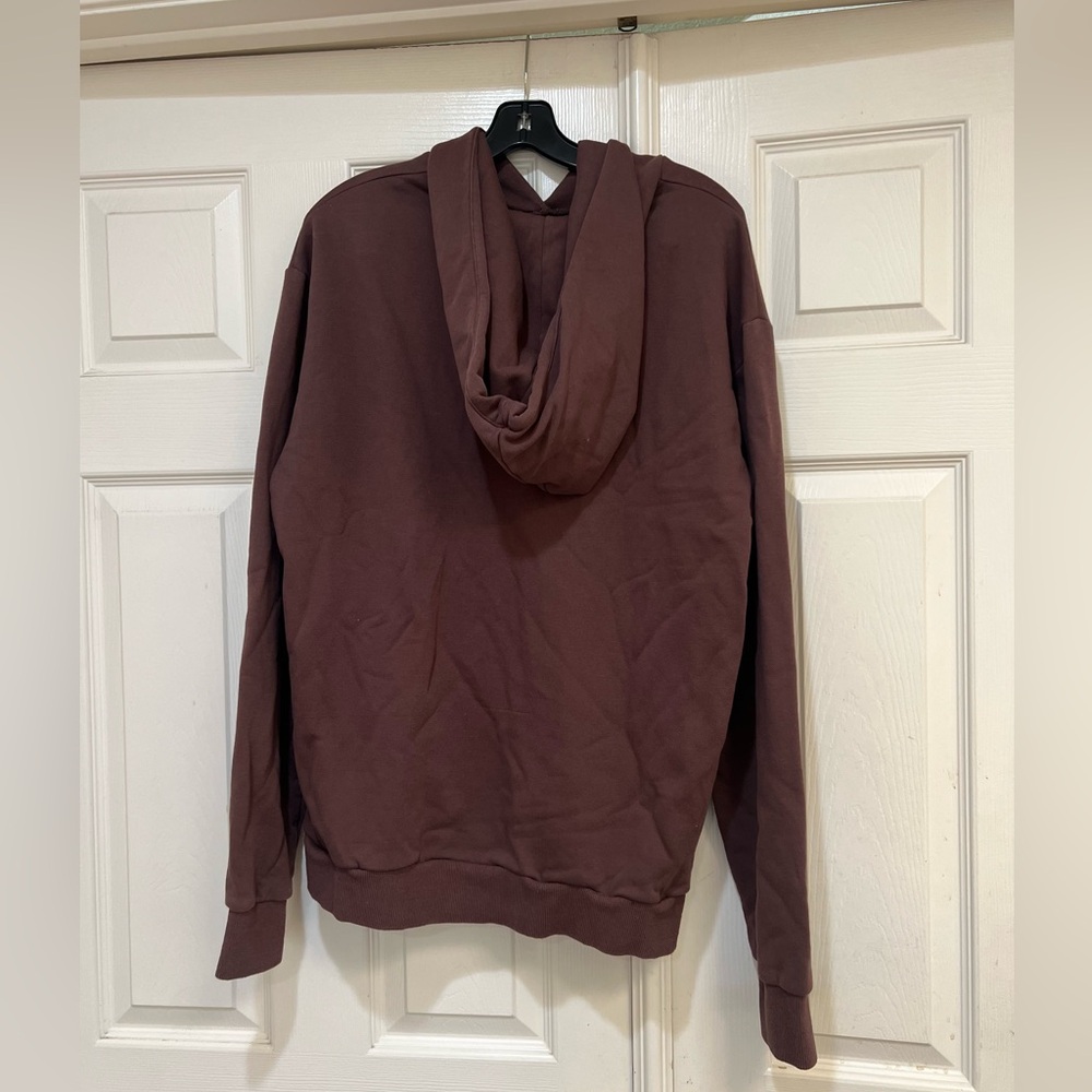 Naked wardrobe los angeles chocolate brown oversized hoodie sweater women large
